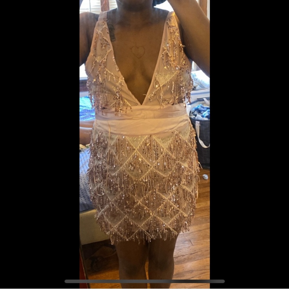 I wore this dress one time never again it’s to small for me now